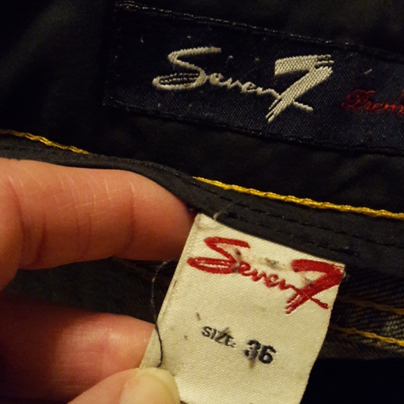 Men's Seven 7 blue jeans size 36 x 26 - Picture 6 of 8